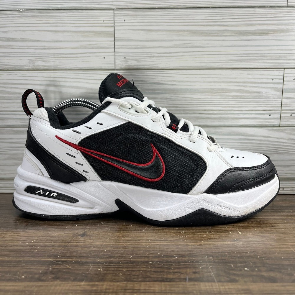 Nike Air Monarch IV Men's White Black Shoes - Men's Size 8.5
